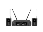 Q Audio QWM 1960 V3 Beltpack UHF Dual Headset Lapel UHF CH70